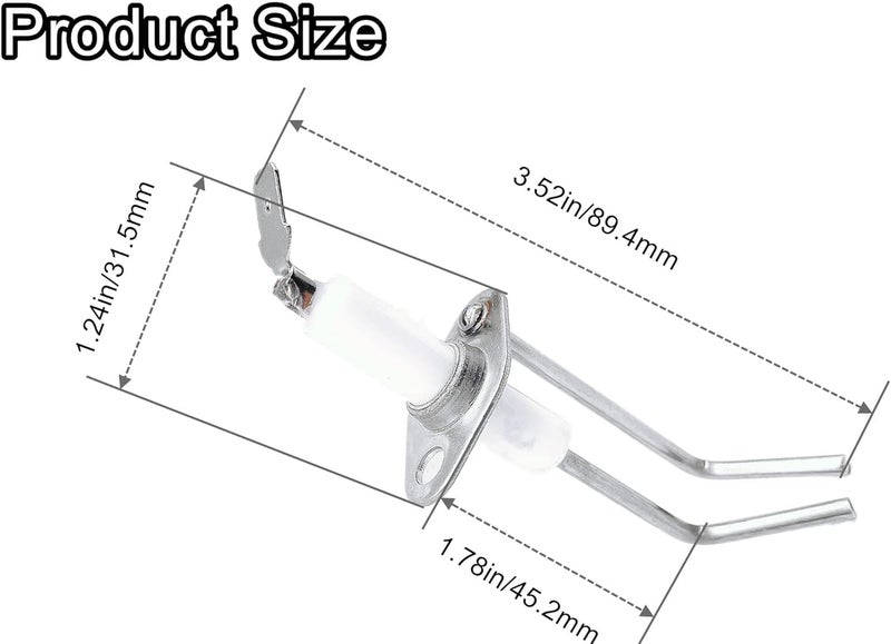 LDCRE 2-Prong Electrode Assembly Compatible with Suburban 232258, RV Water Heater Parts for Suburban Sw6de Sw10de SW Models DSI Electrode Probe Igniter 1Pack - Image 5